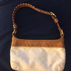 Coach cream small purse